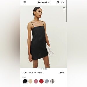 REFORMATION - Aubree linen dress - Size XS